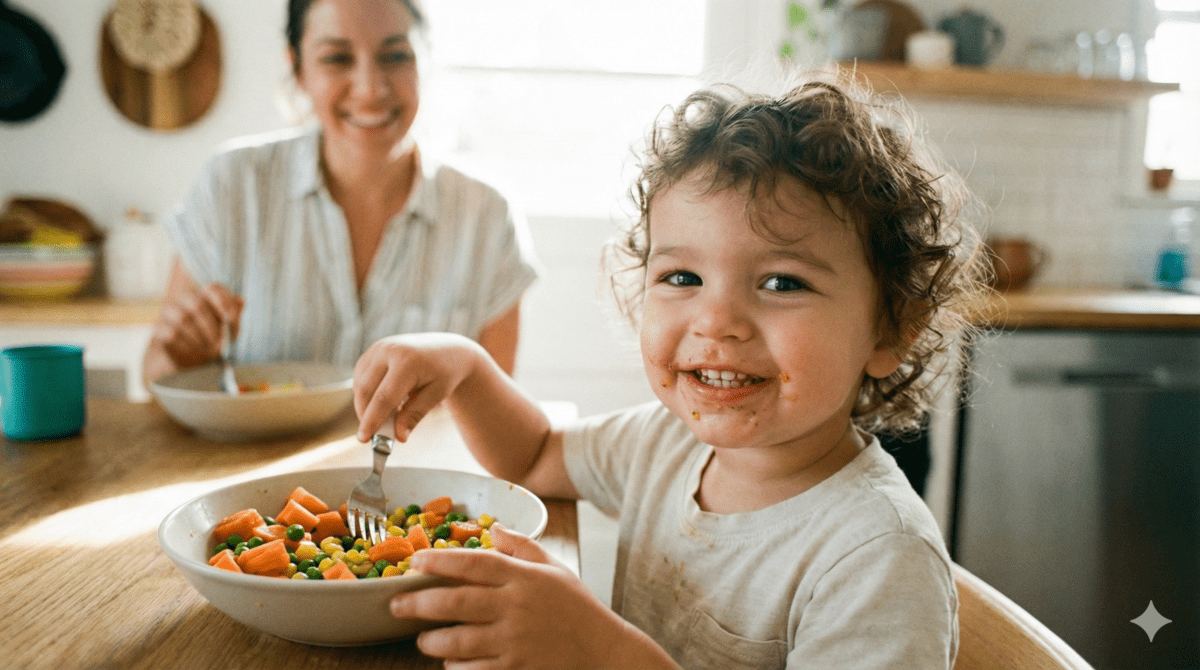 hijo rechaza la comida nueva, ahora no.