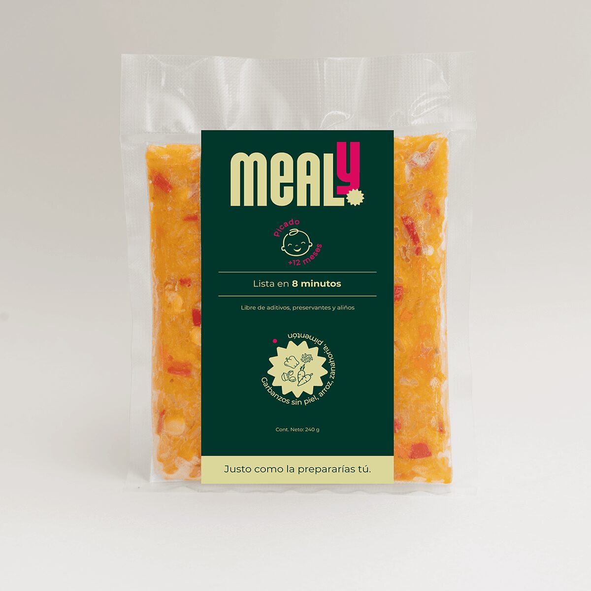 Picado de garbanzos para bebés | natural, sin piel y congelado – 240gr 1 Picado de Garbanzos