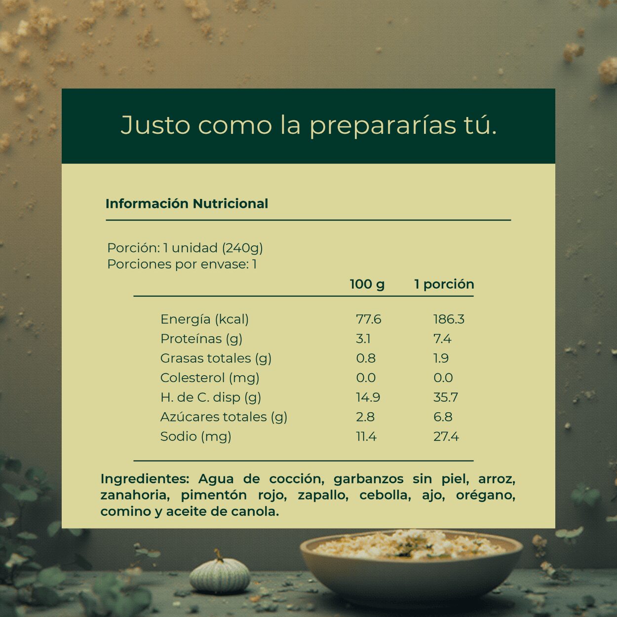 Picado de garbanzos para bebés | natural, sin piel y congelado – 240gr 3 Picado de Garbanzos para Bebés | Natural, Sin Piel y Congelado – 240gr - Imagen 3