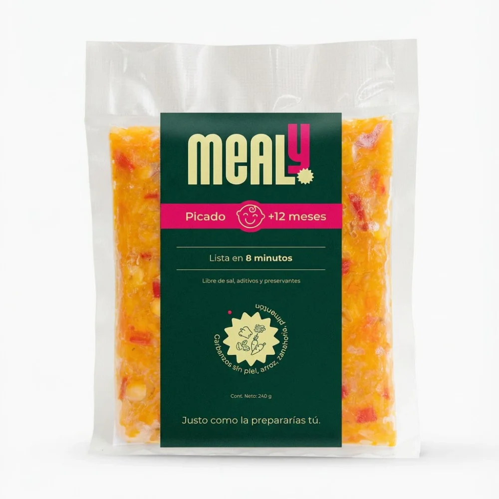 picado de garbanzos comida para bebé natural