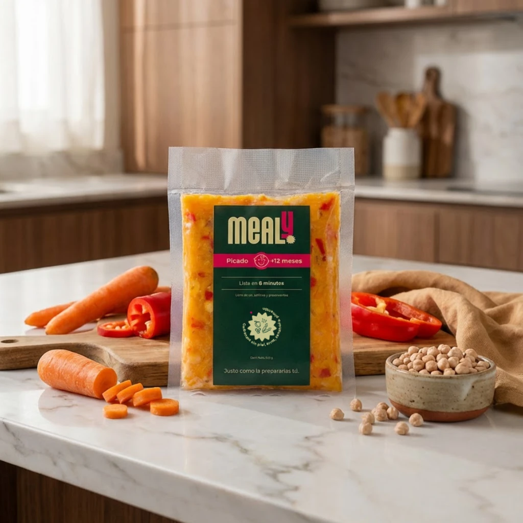 Picado de garbanzos sin piel congelado para niños pequeños | natural, sin sal, 240gr | mealy 2 Picado de Garbanzos sin piel congelado para niños pequeños | Natural, sin sal, 240gr | Mealy - Imagen 2